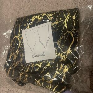 Medium Gold & Black Marble Bartender Bottle Girl Outfits